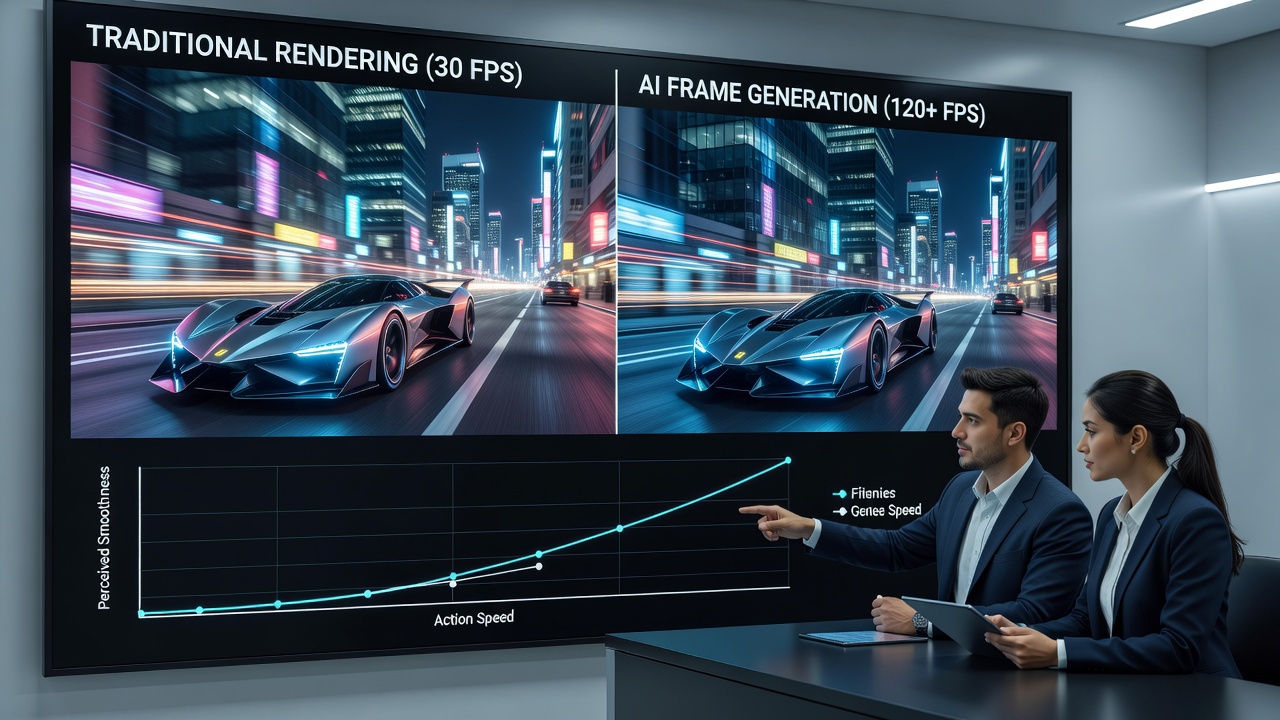 Technical breakdown of frame interpolation during intense action gameplay on modern consoles