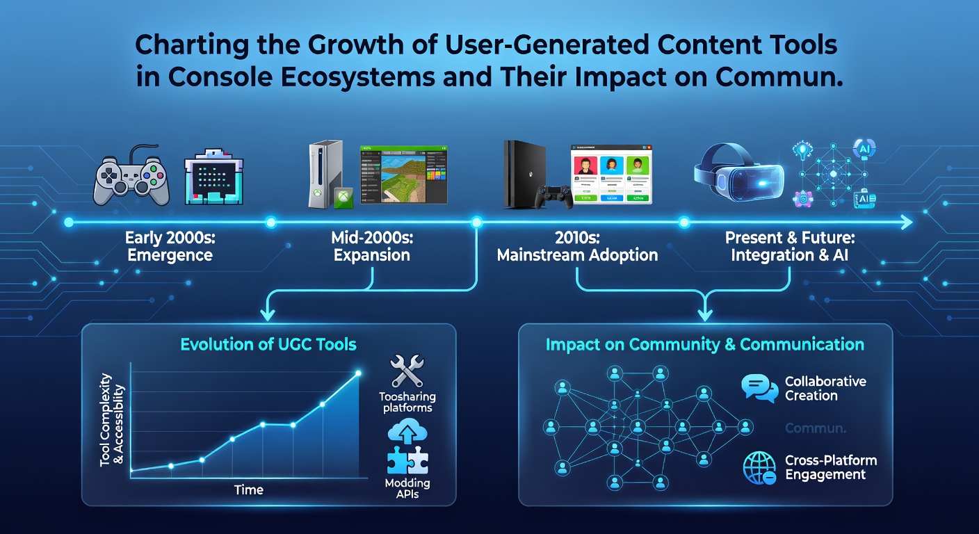 Community members collaborating on shared console projects through integrated UGC platforms